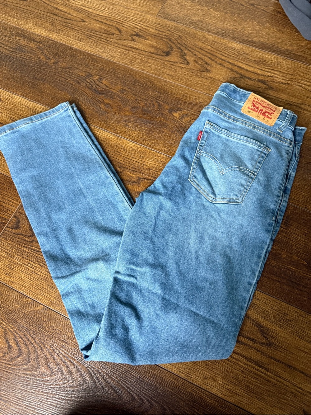 Levi's Light Blue 502 Straight Jeans